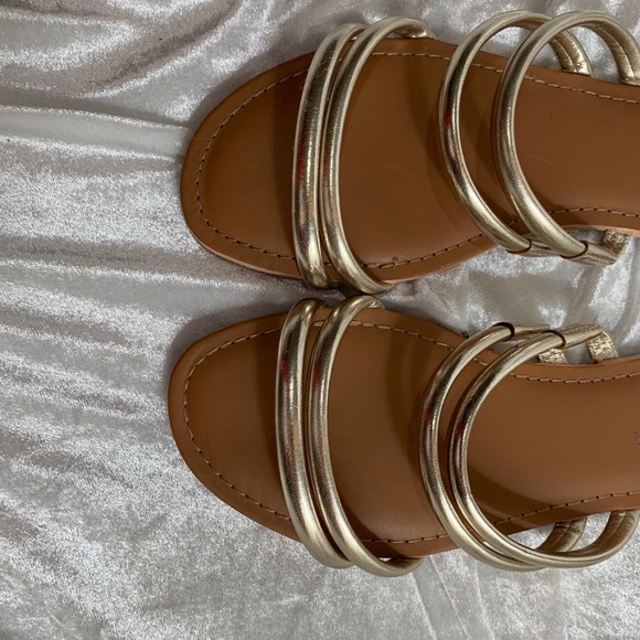 J.Crew metallic slip on sandals size 8 - Picture 6 of 10
